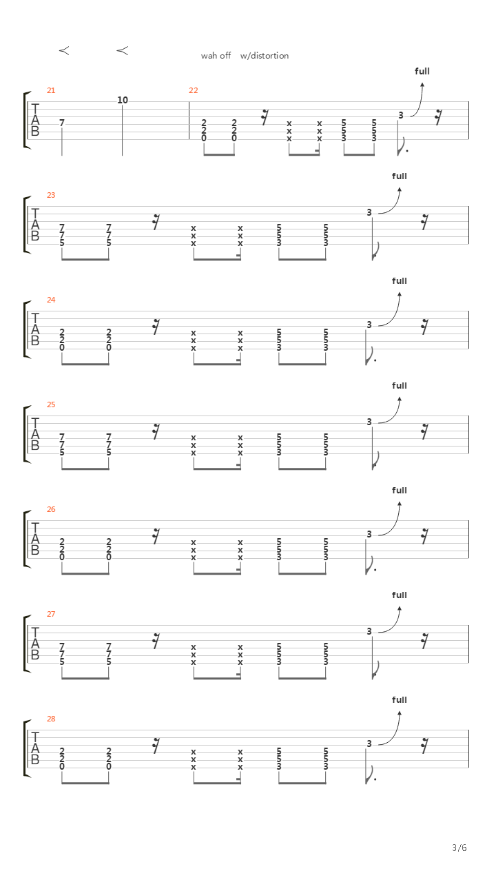 Step Back吉他谱