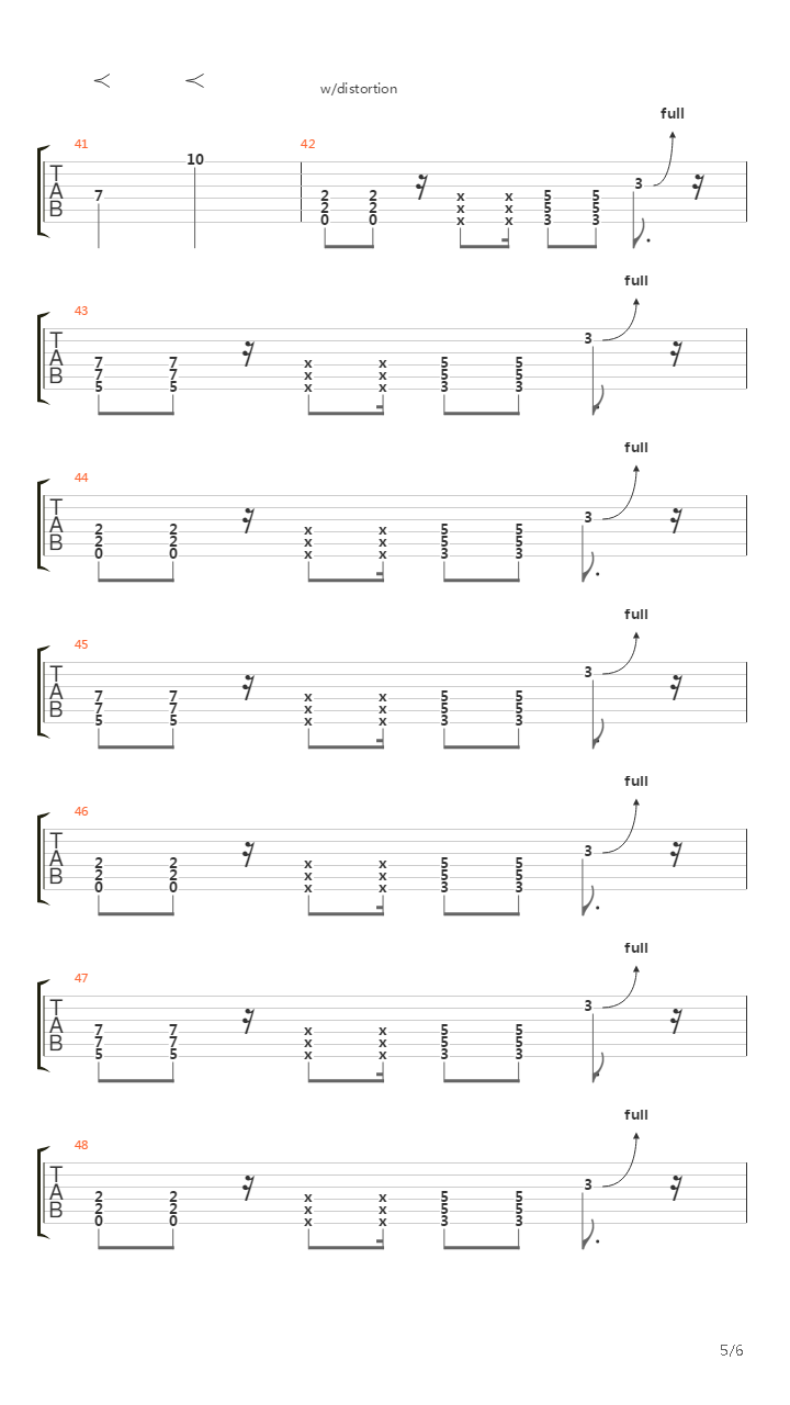 Step Back吉他谱