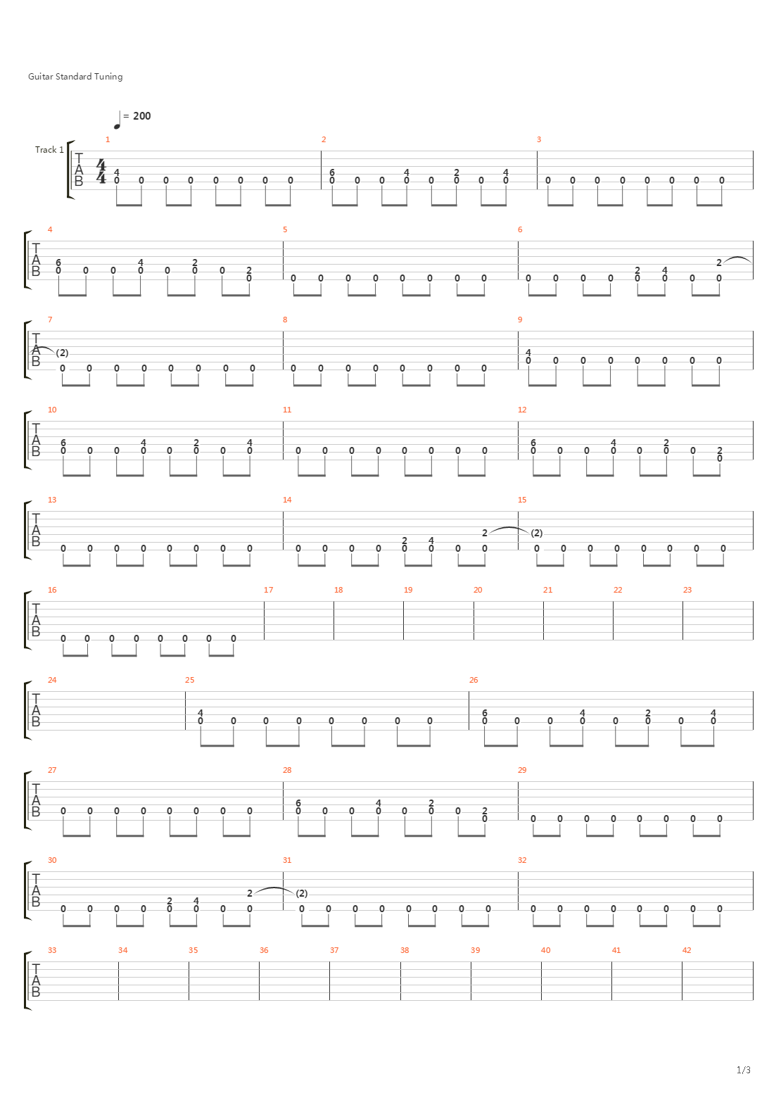Memory Lane吉他谱