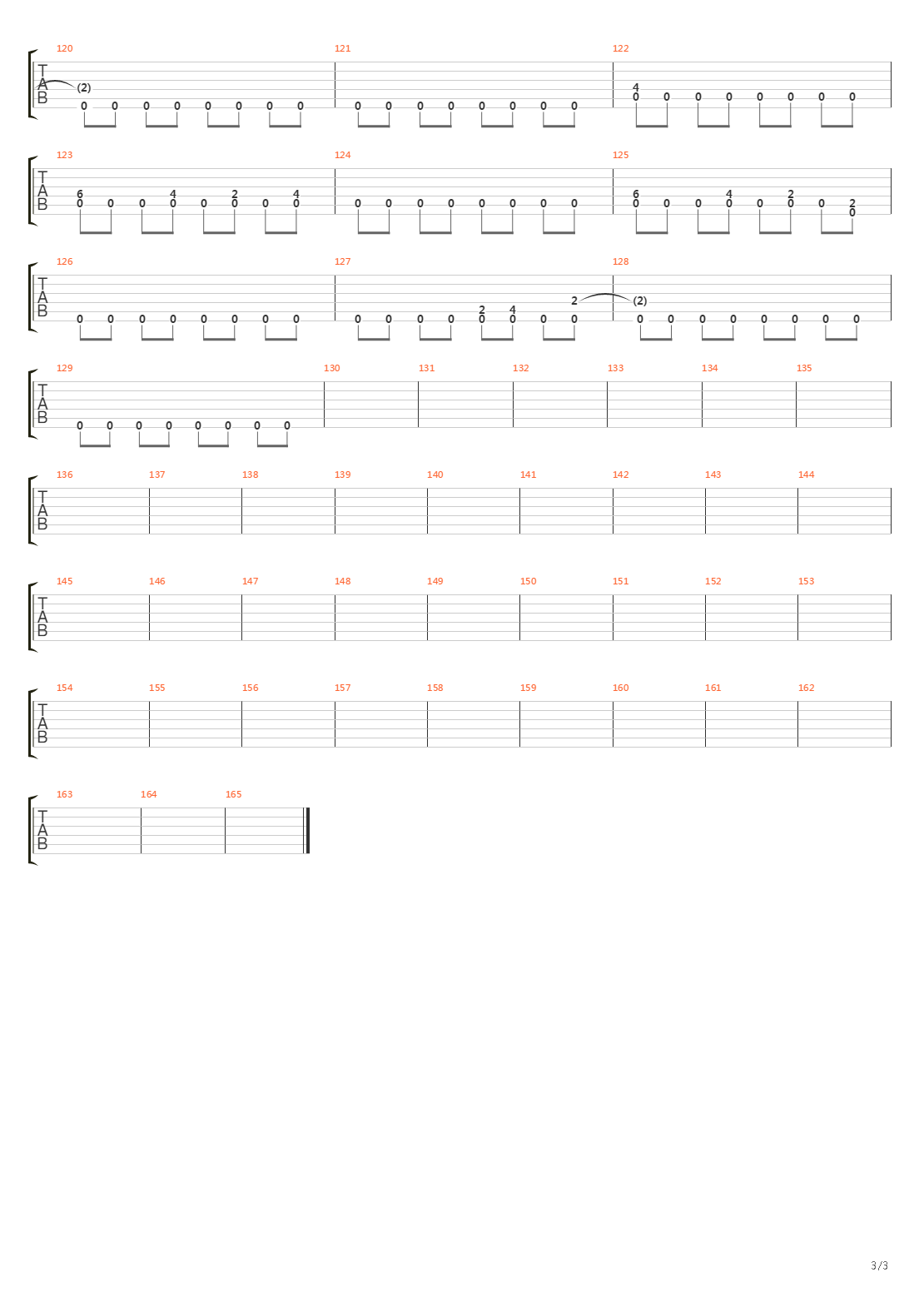 Memory Lane吉他谱