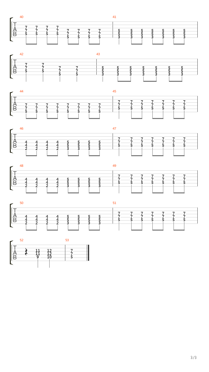 Mitts吉他谱