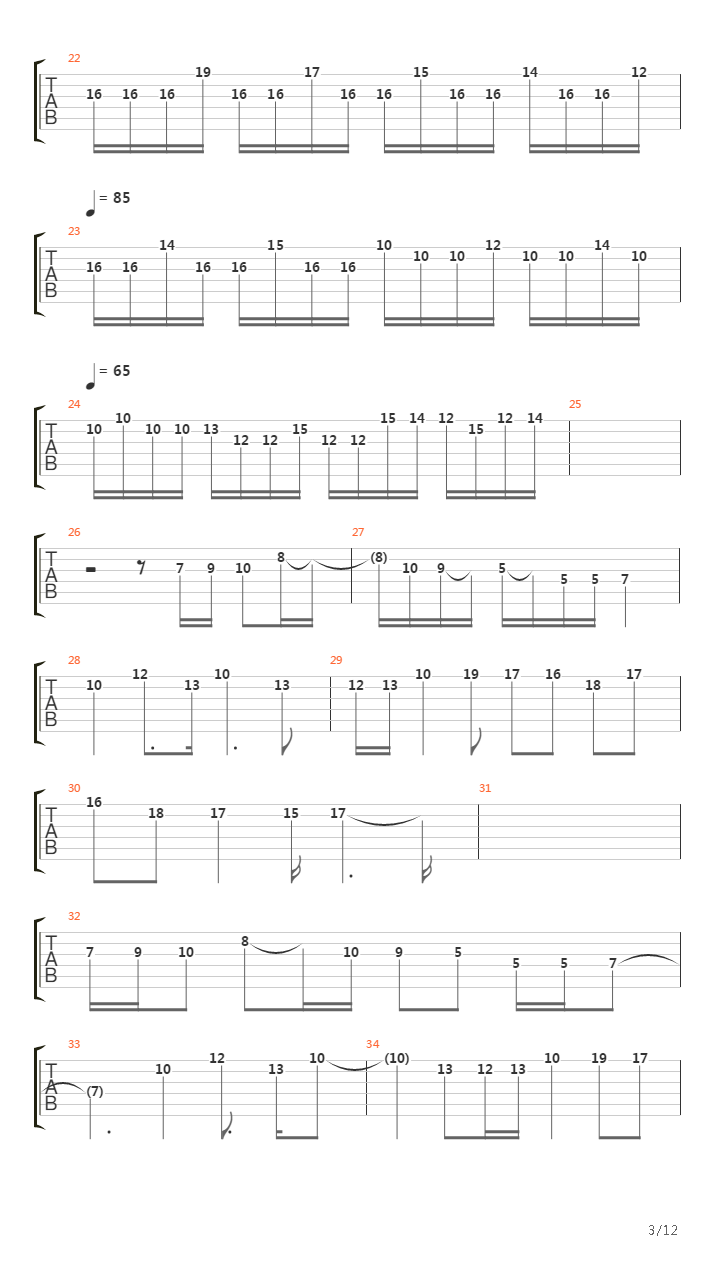 Per Aspera Ad Astra吉他谱