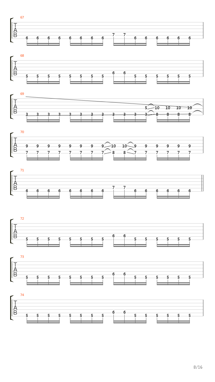 Advancing Once More吉他谱