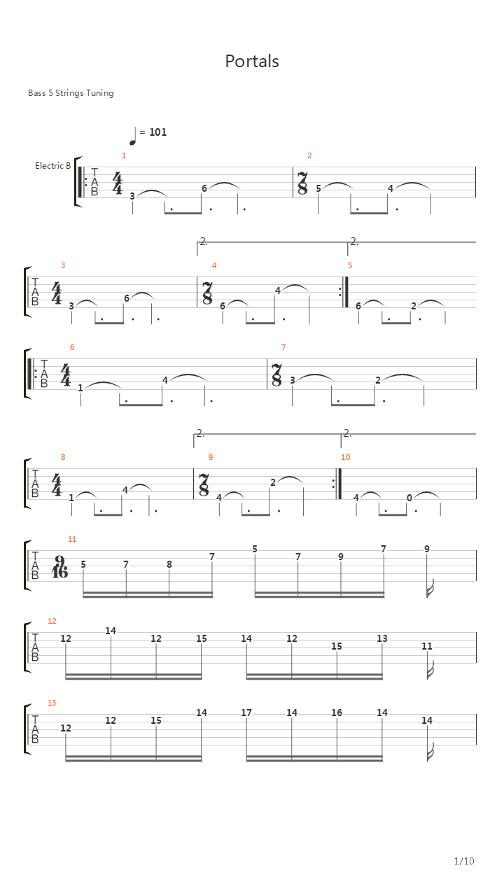 Portals吉他谱
