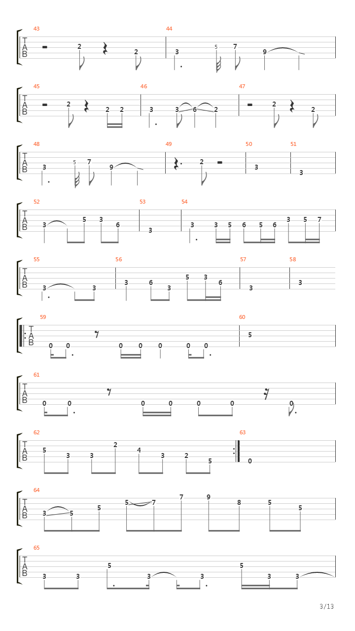 The Point Of No Return吉他谱