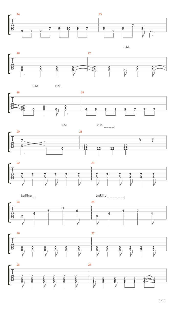 Five Points吉他谱