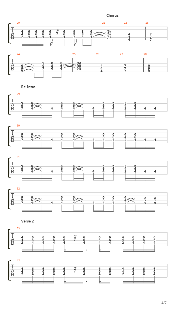 Slow Down吉他谱