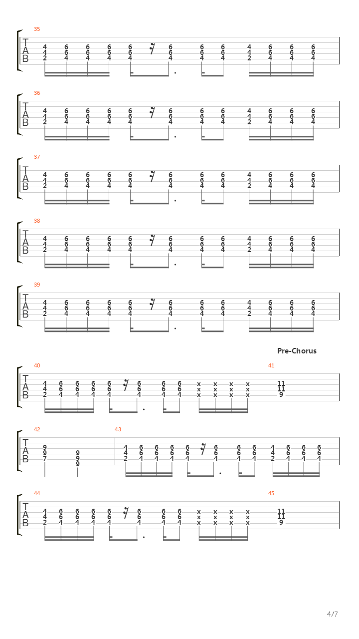 Slow Down吉他谱