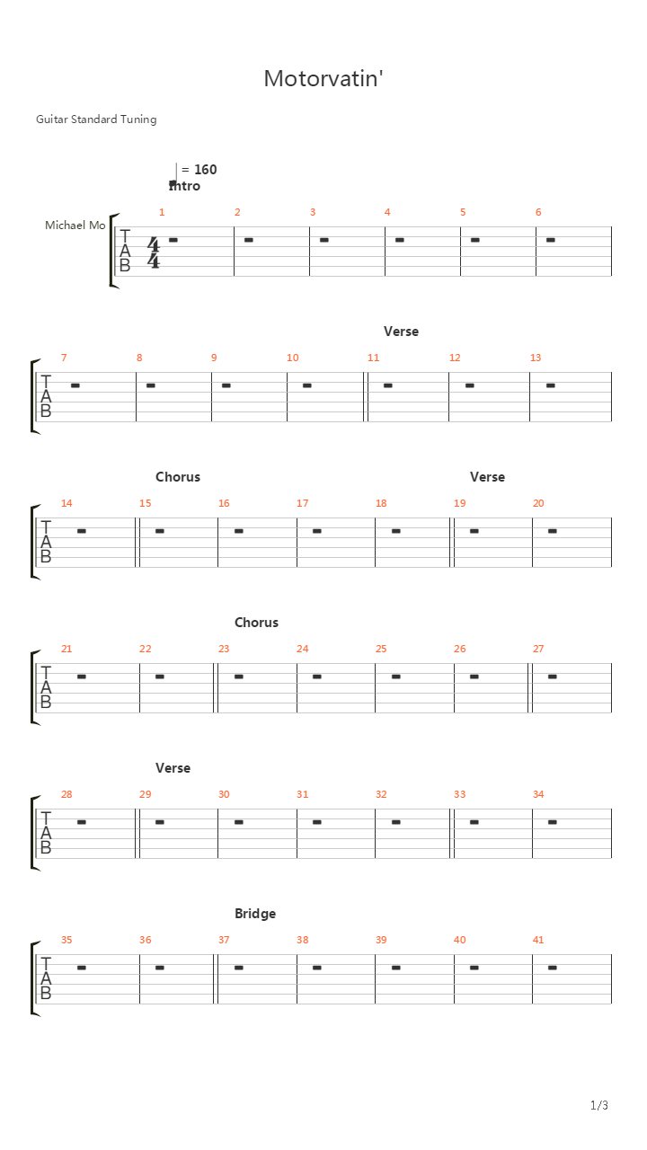 Motorvatin吉他谱
