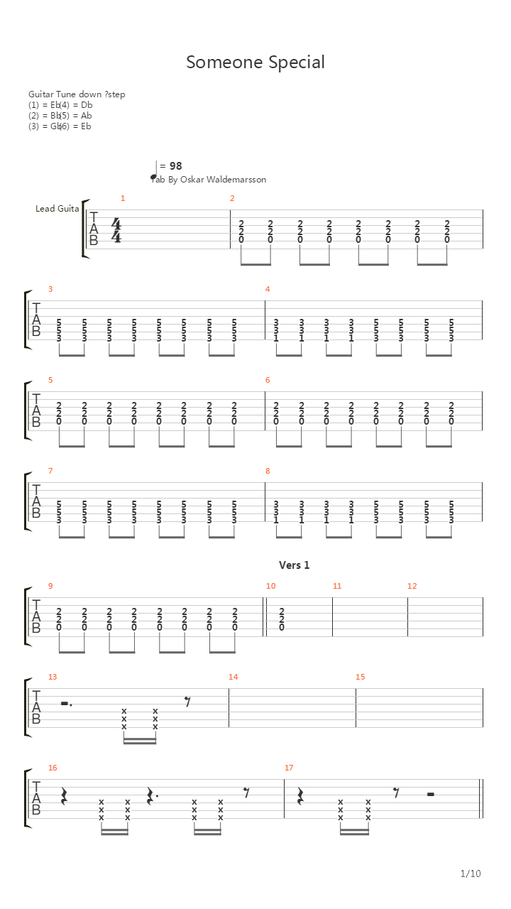 Someone Special吉他谱