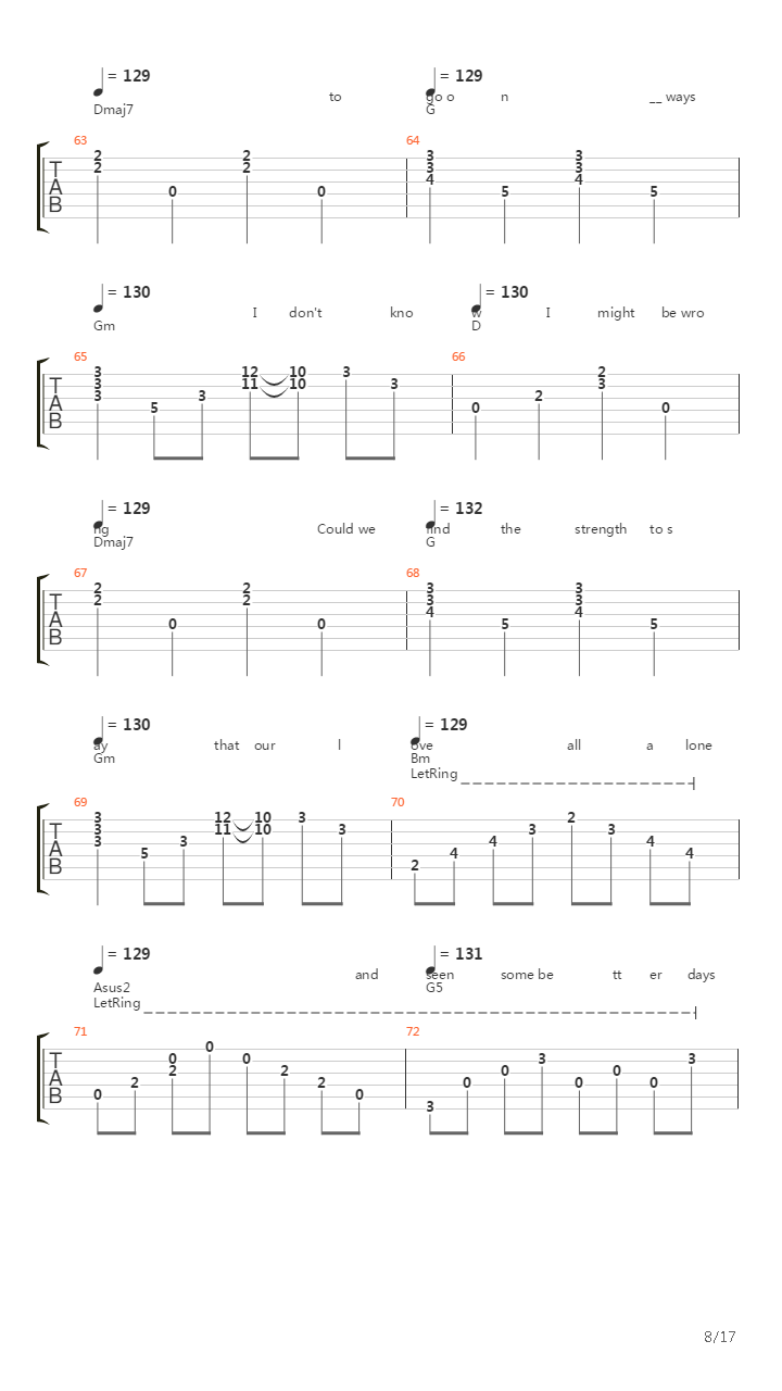 Something To Say吉他谱