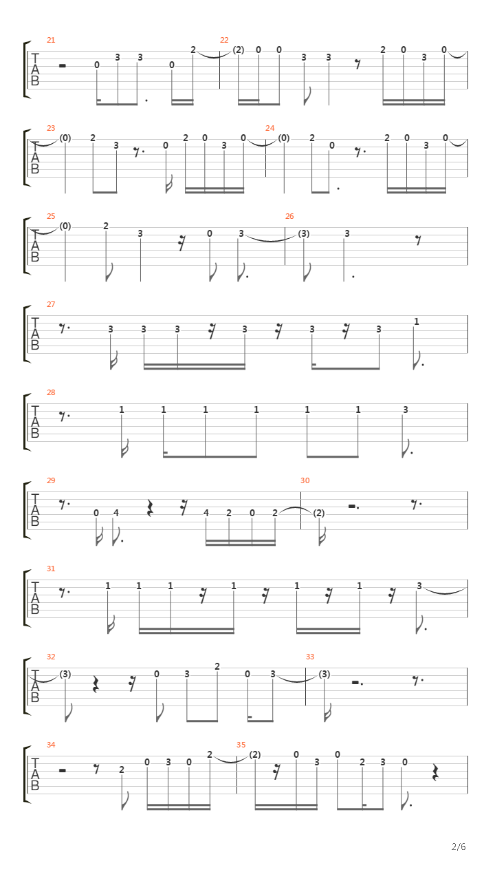 Harmonium吉他谱