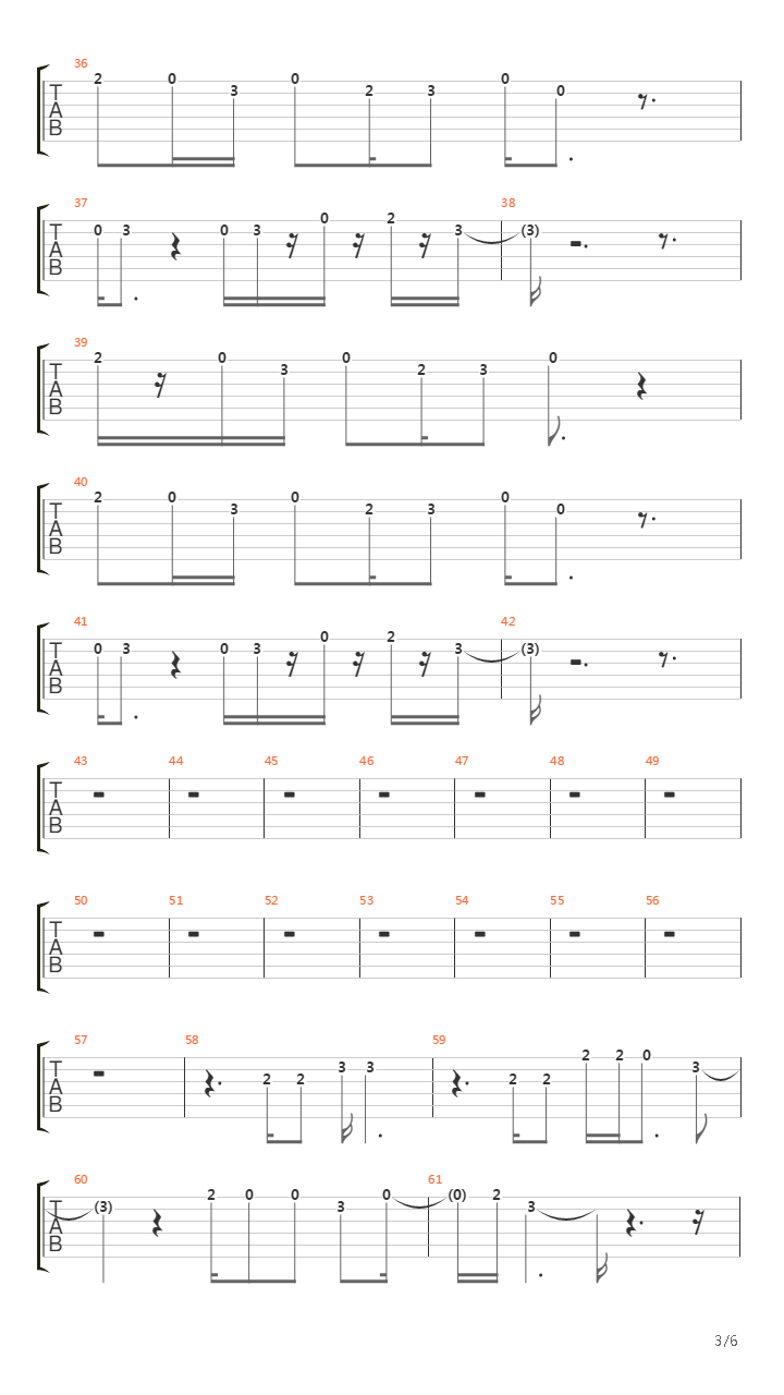 Harmonium吉他谱