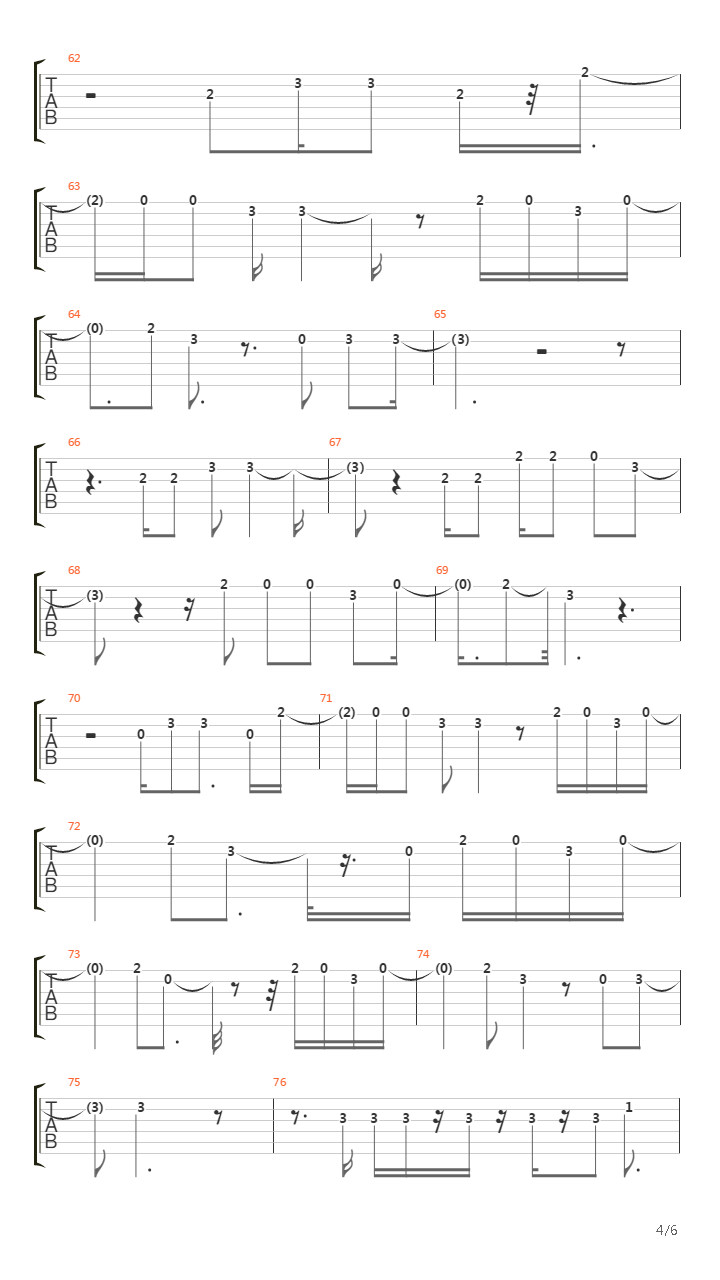 Harmonium吉他谱