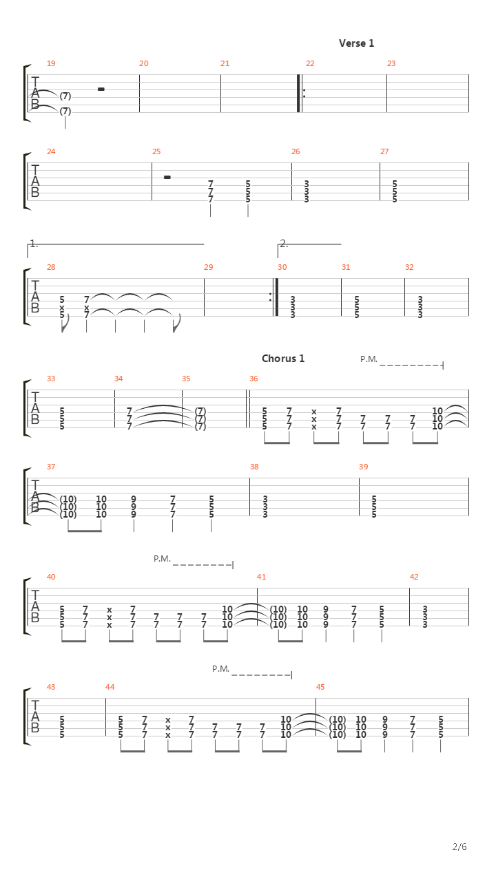 Long Way Down吉他谱