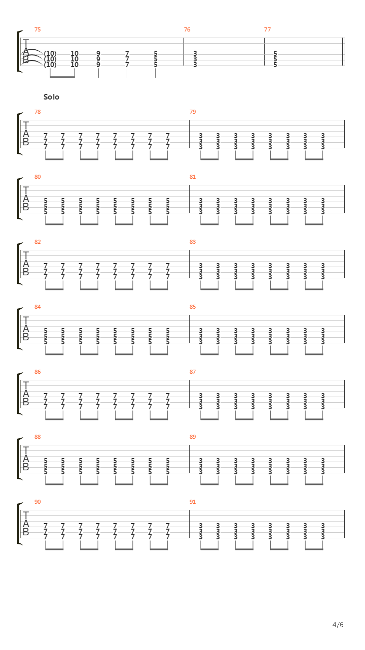 Long Way Down吉他谱