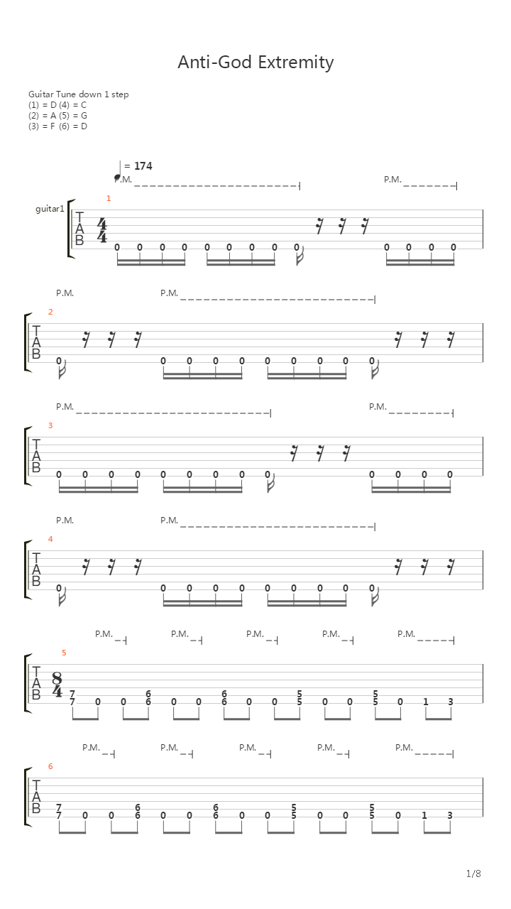 Anti-god Extremity吉他谱