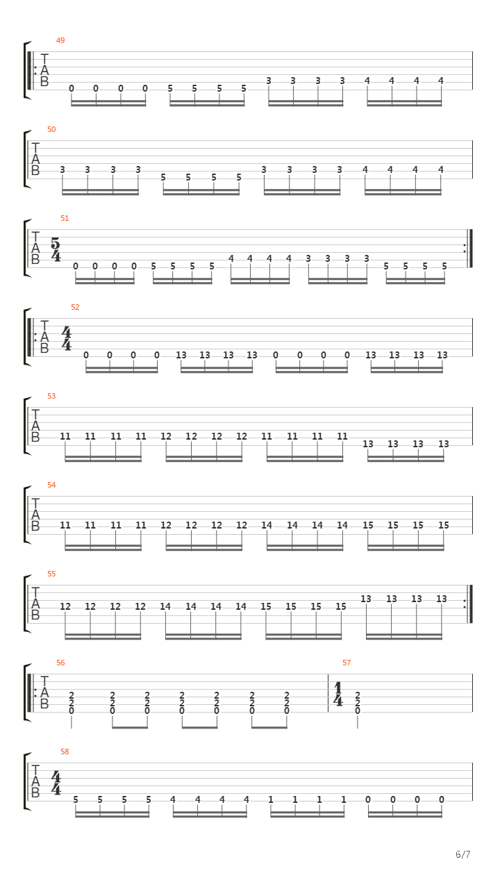 Close To The Nephilim吉他谱