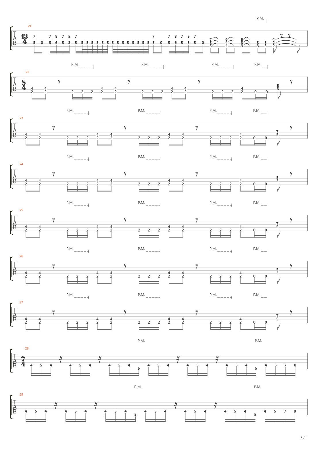 Hex吉他谱