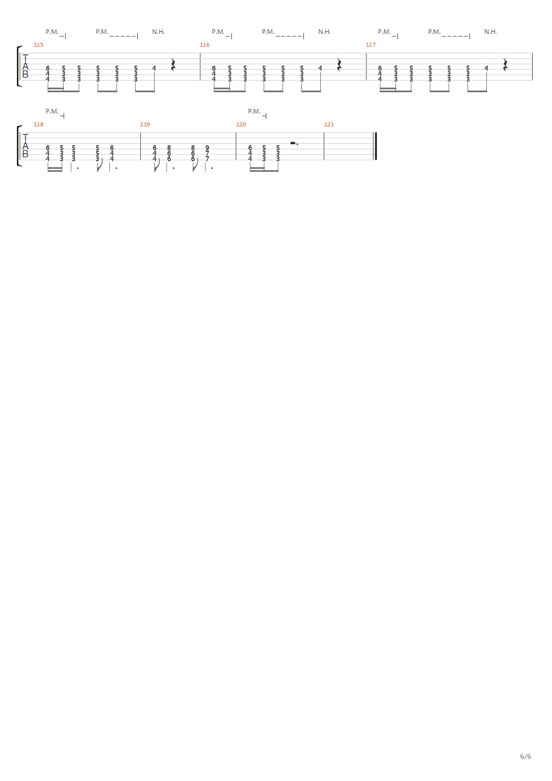 Malediction吉他谱