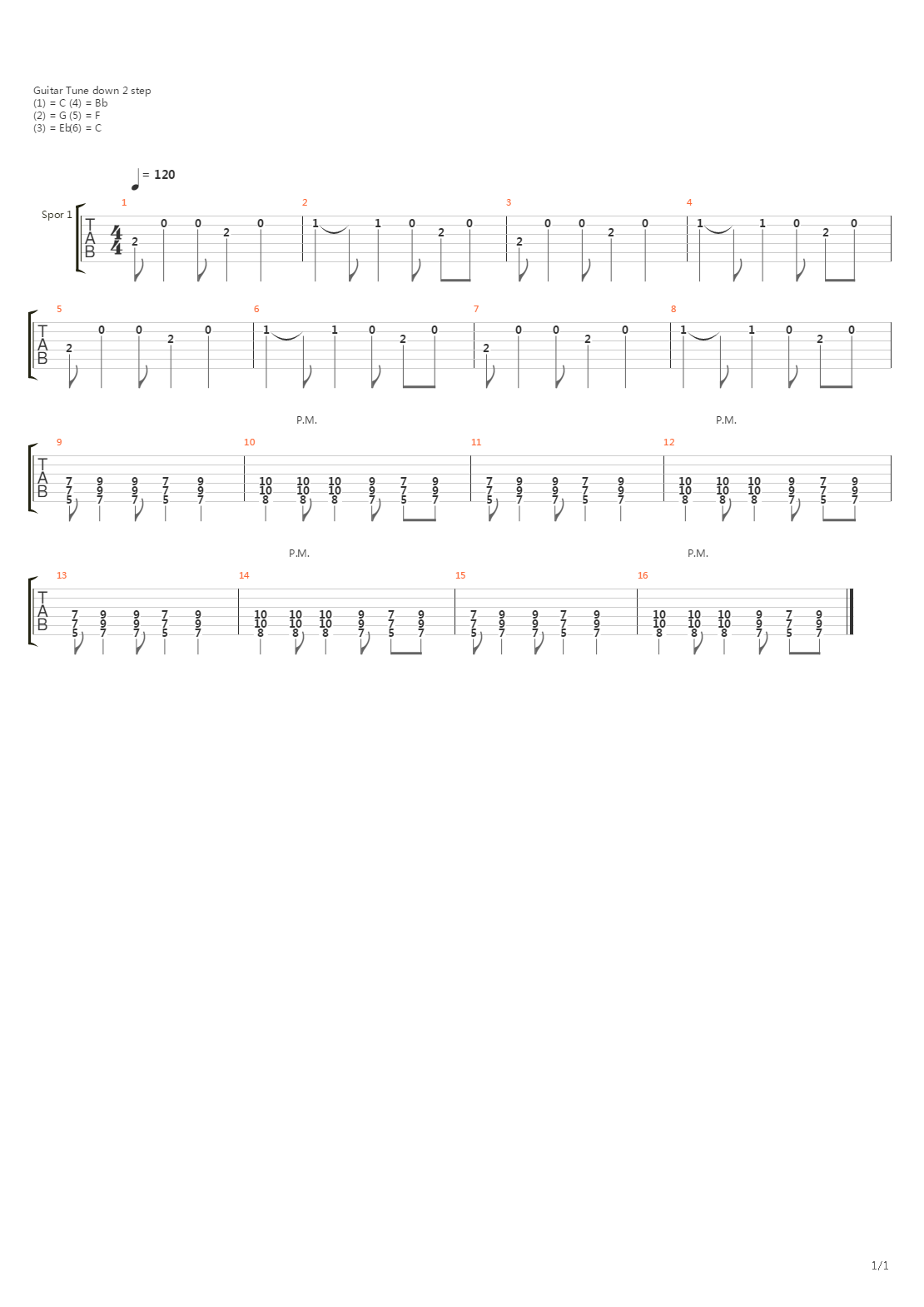 500 Dead People吉他谱