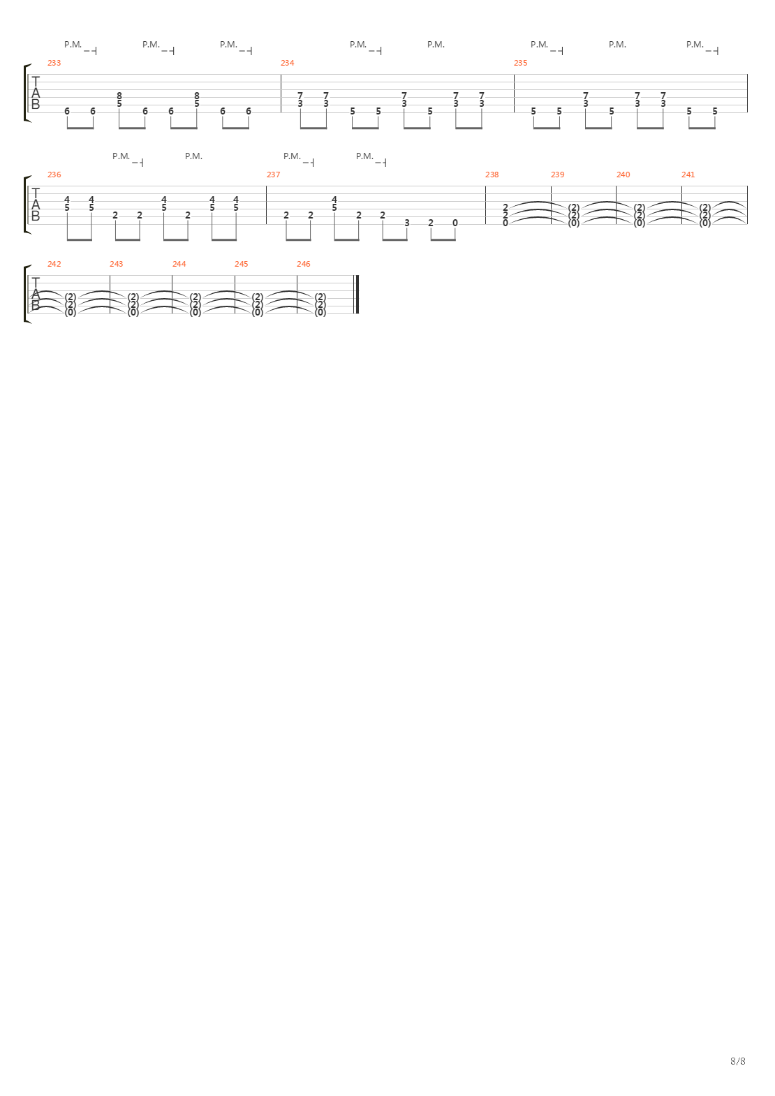 Backstabber吉他谱