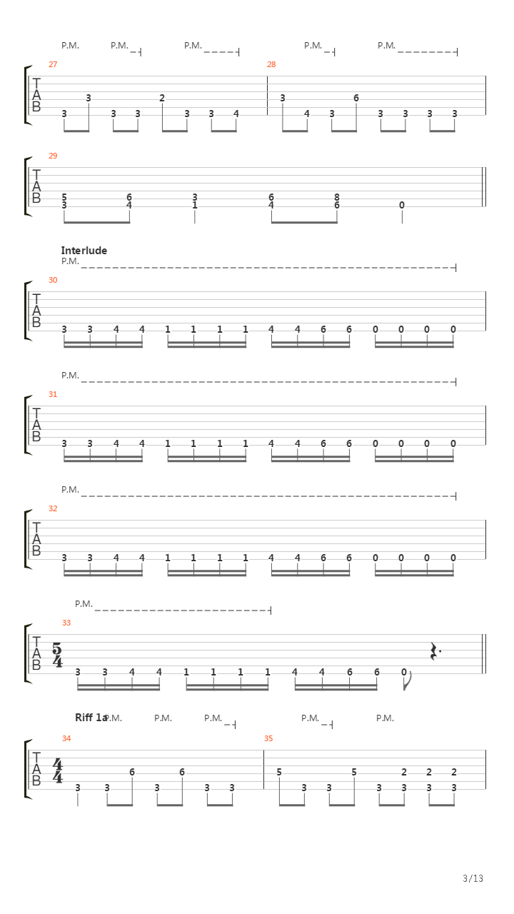 Chamber Master吉他谱