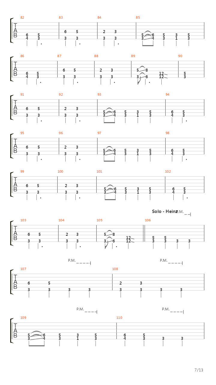 Chamber Master吉他谱