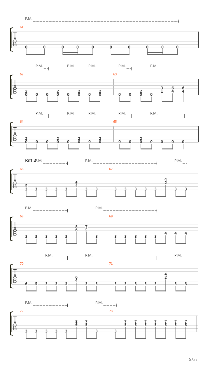 Vermin吉他谱