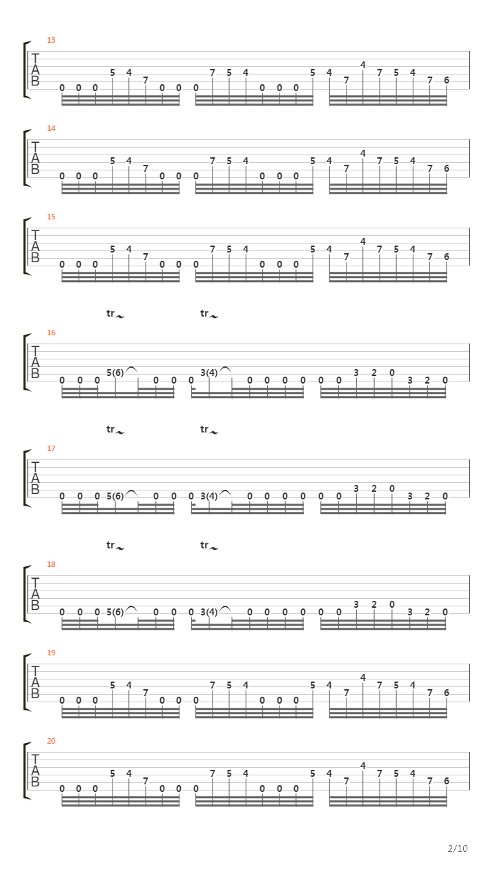 Doa吉他谱