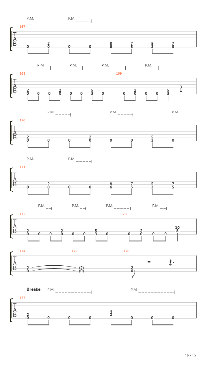 Point Of No Return吉他谱