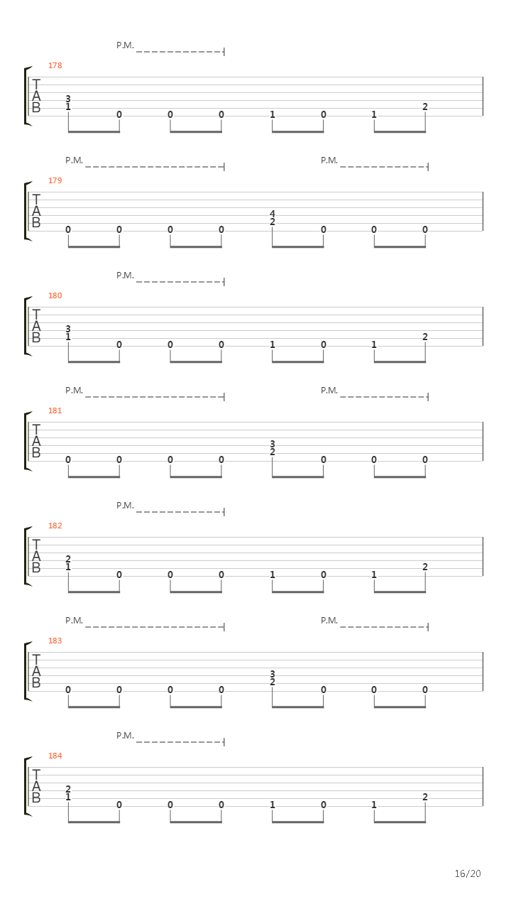 Point Of No Return吉他谱