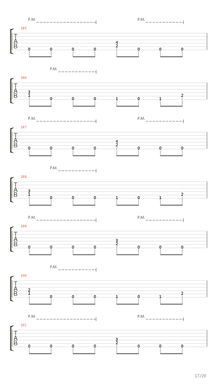 Point Of No Return吉他谱