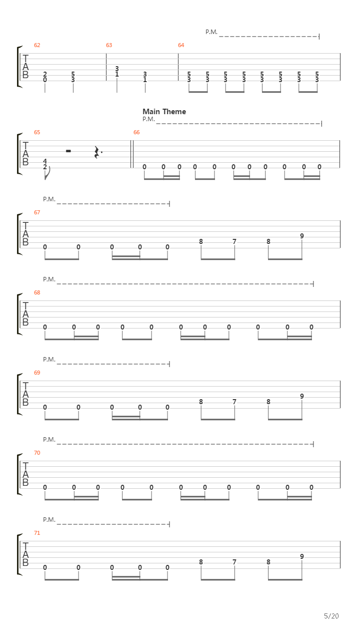 Point Of No Return吉他谱