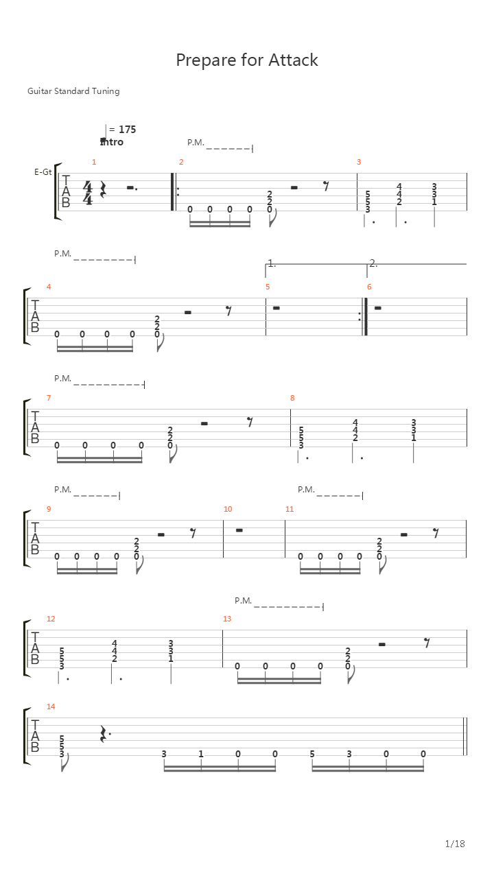 Prepare For Attack吉他谱