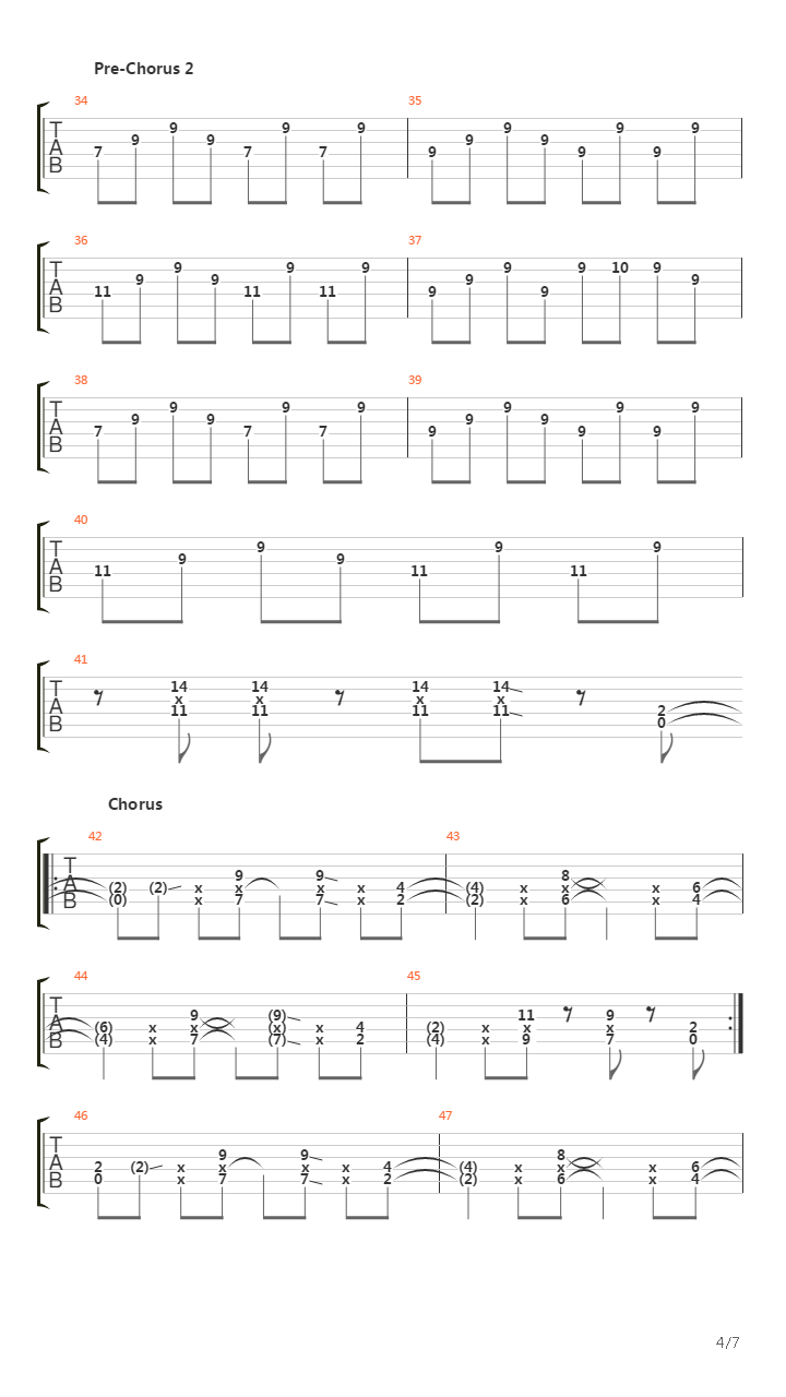 Saying Sorry吉他谱