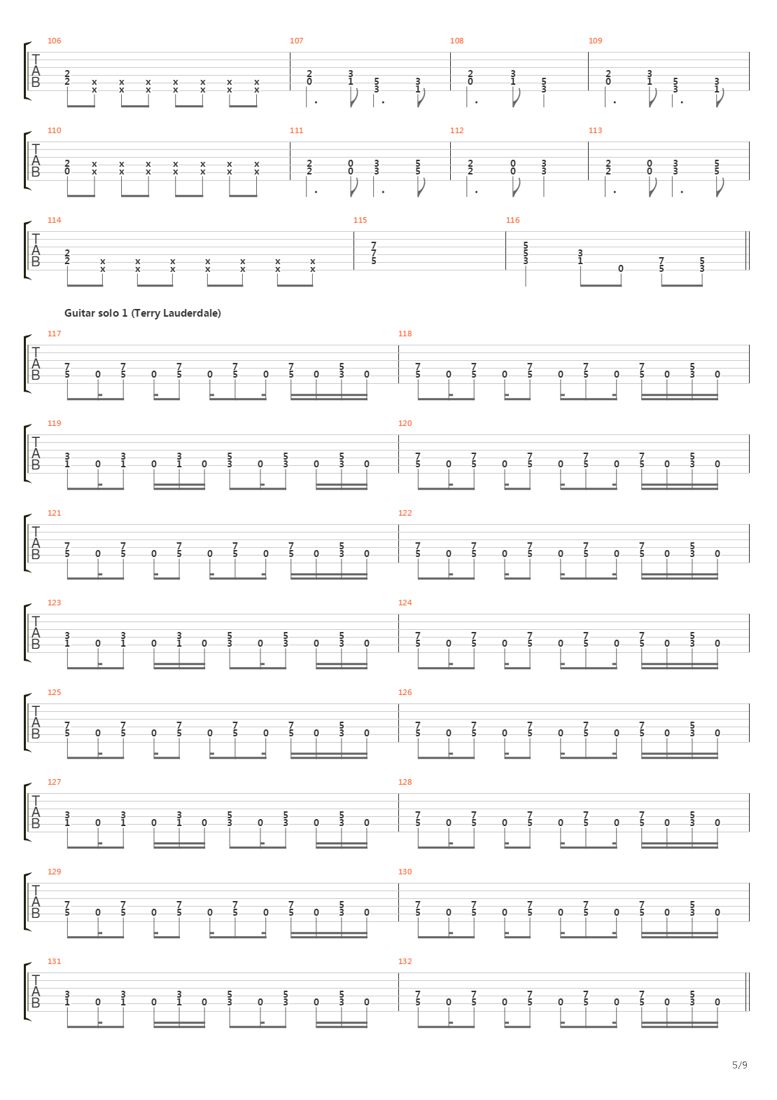 Arrows Of Agony吉他谱