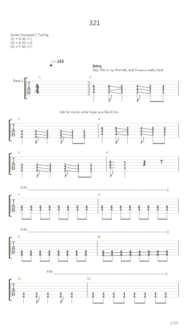 321吉他谱