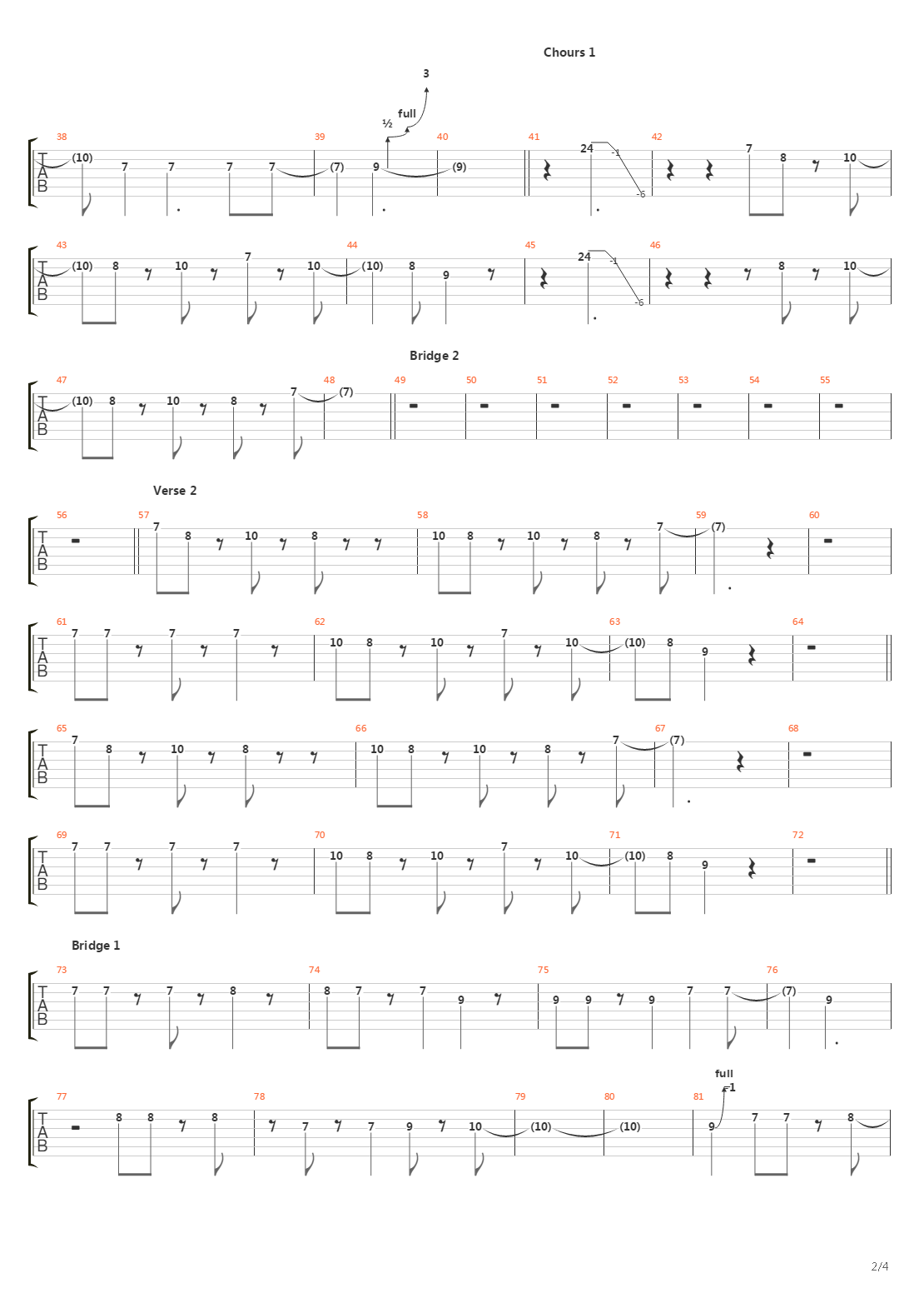 Second Deal吉他谱