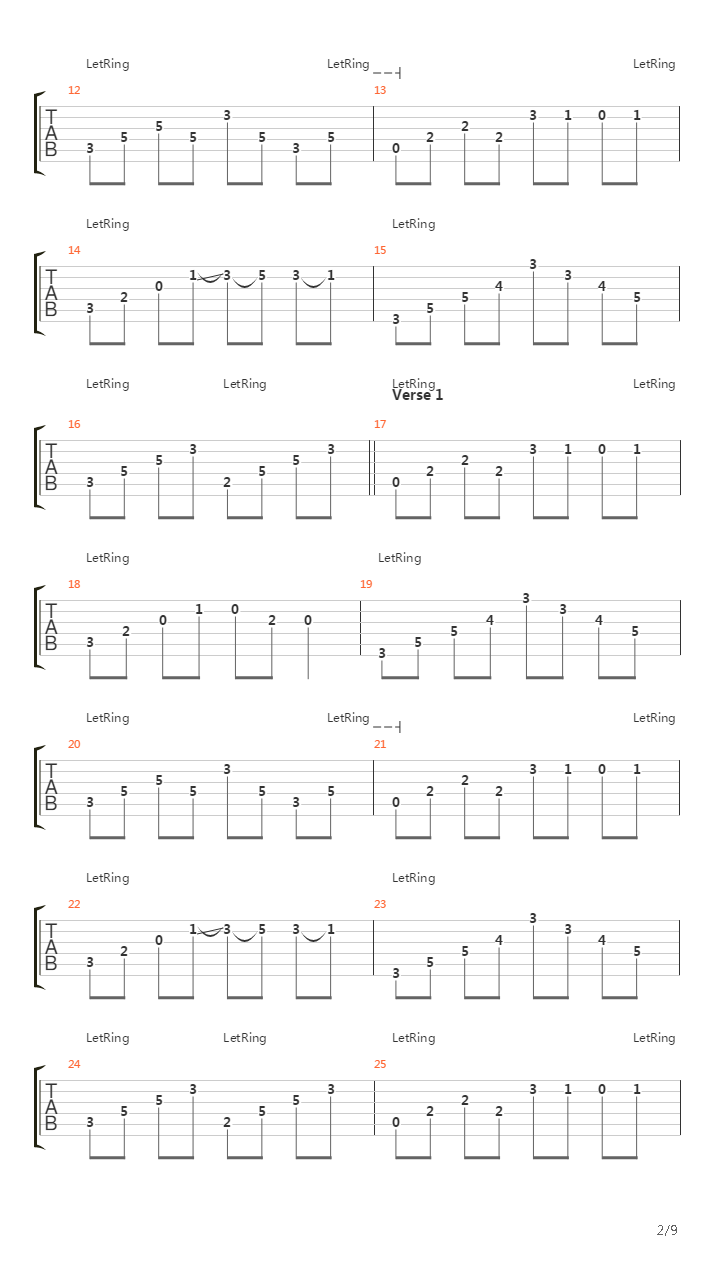 Better Man吉他谱