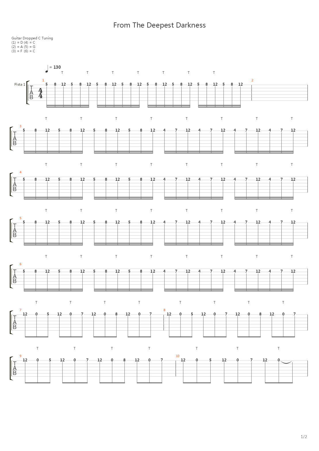 From The Deepest Darkness吉他谱