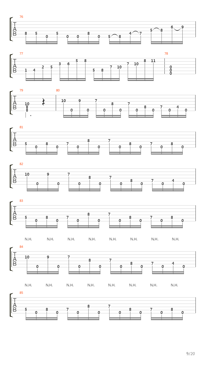 The Legend Of The Rent Was Way Harcore吉他谱