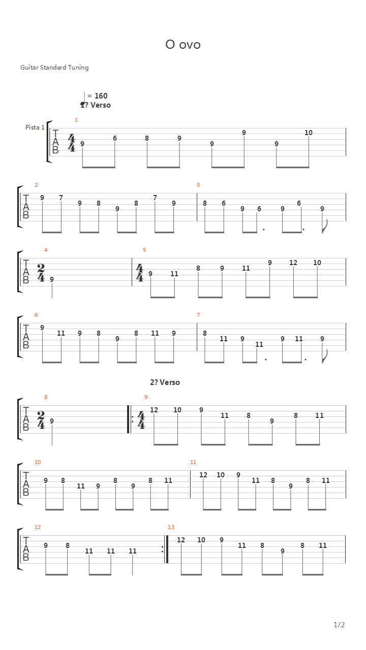 O Ovo吉他谱