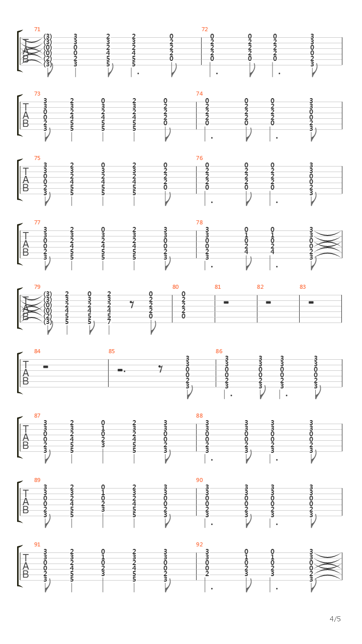 Acustica吉他谱