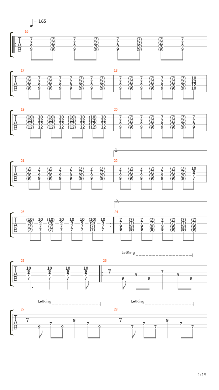 Entre Dos Tierras吉他谱