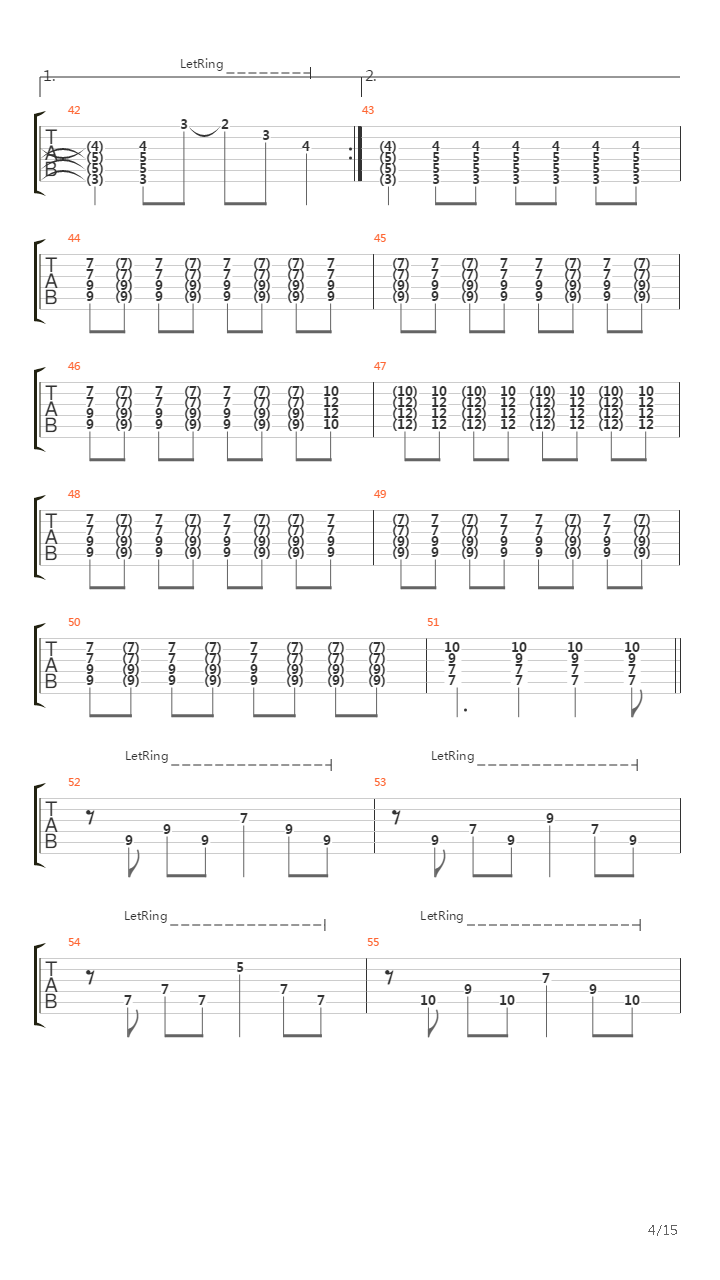 Entre Dos Tierras吉他谱