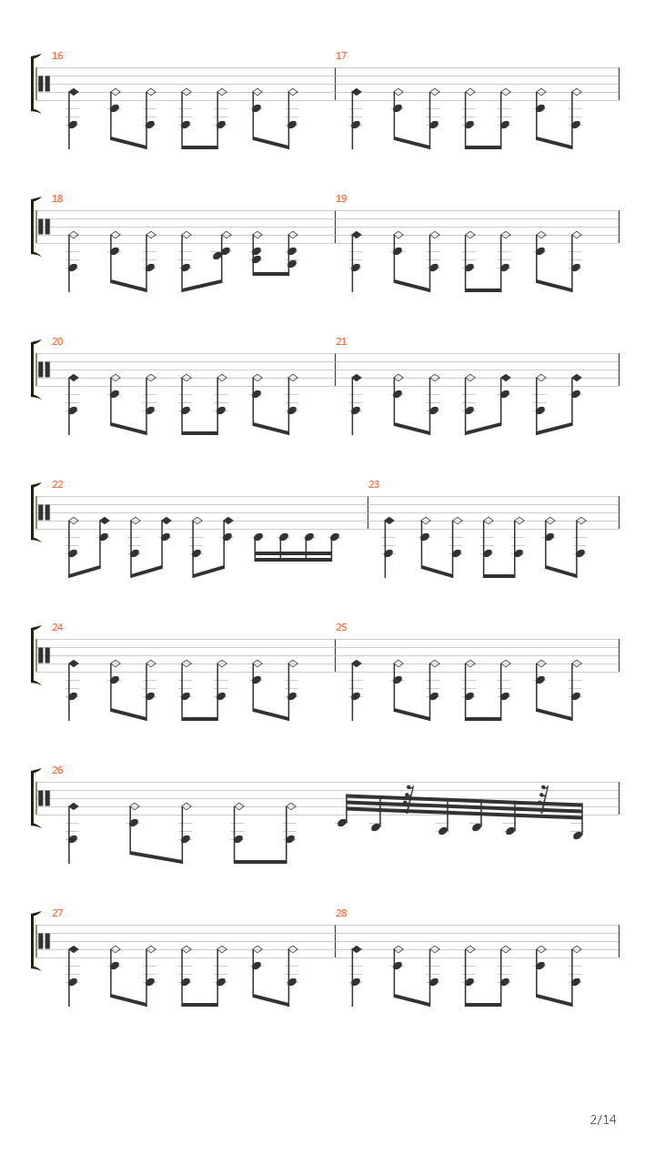 La Herida吉他谱
