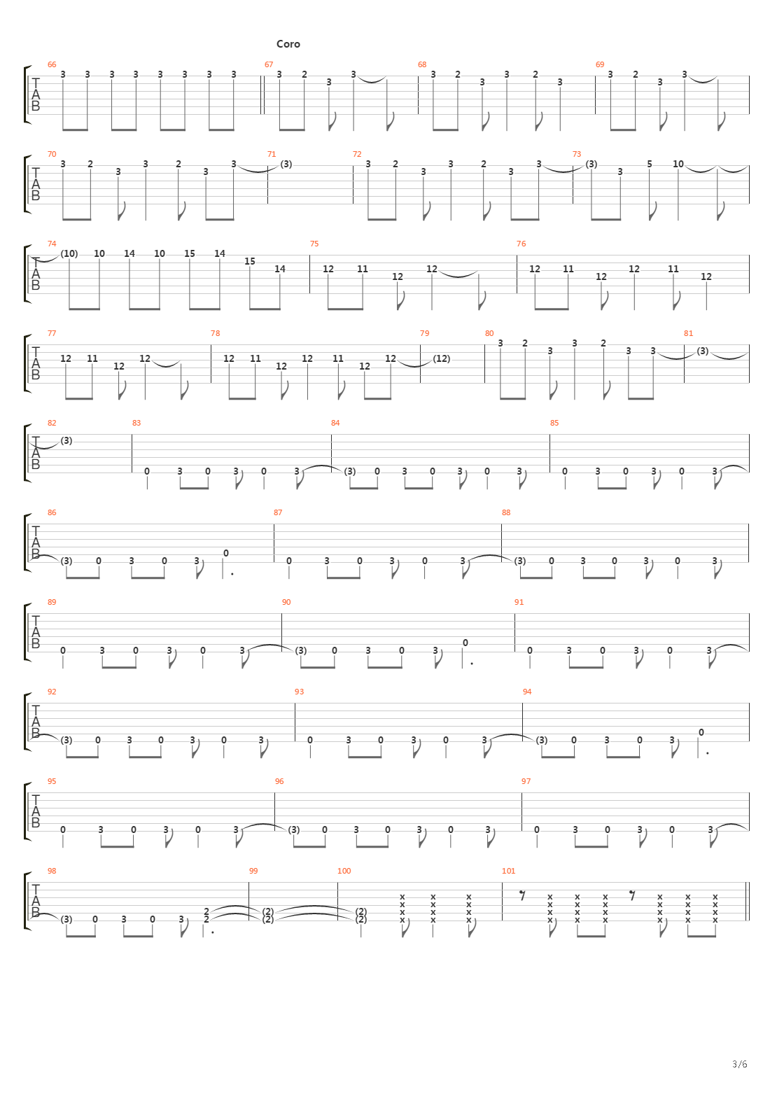 Parasiempre吉他谱