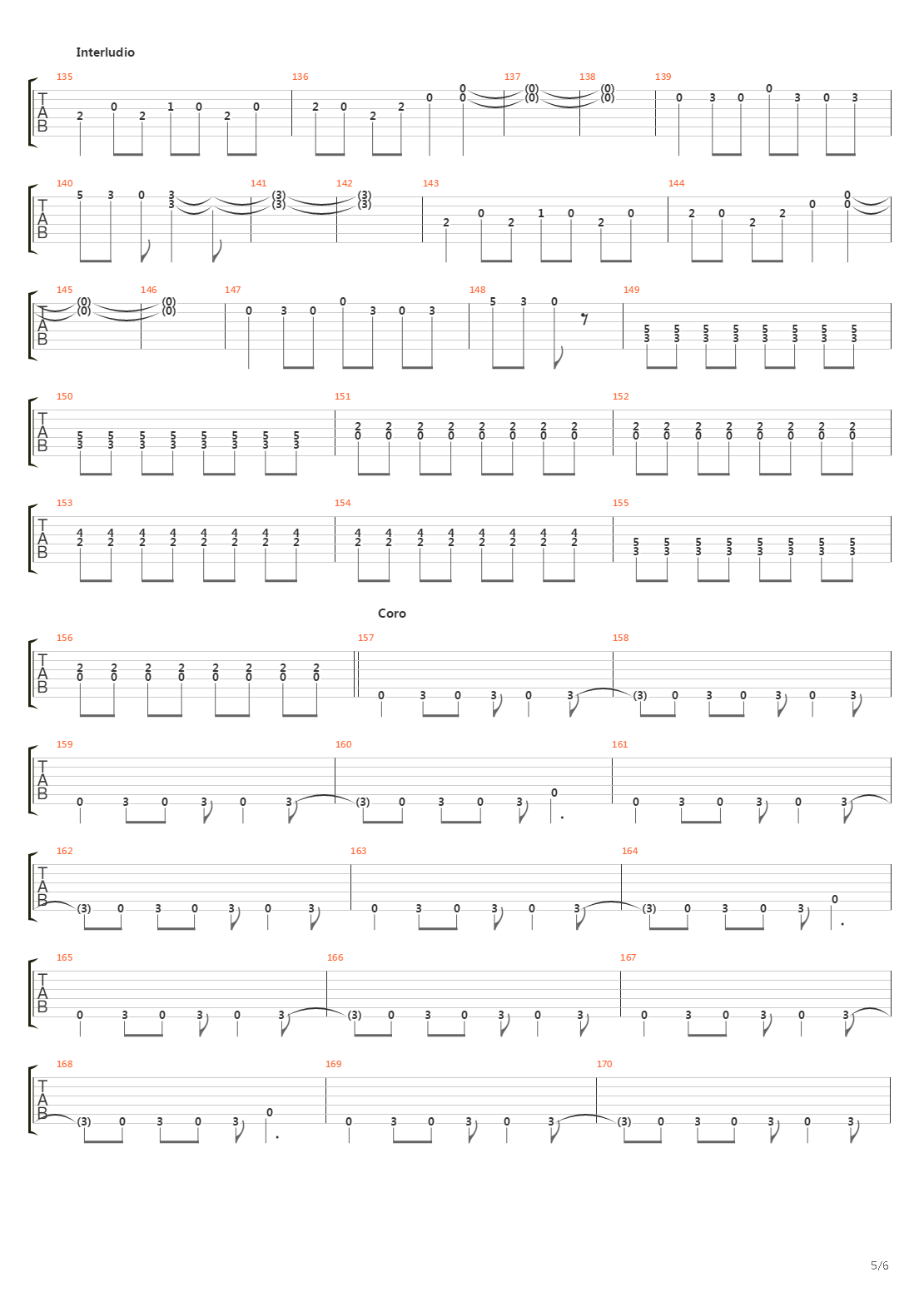 Parasiempre吉他谱