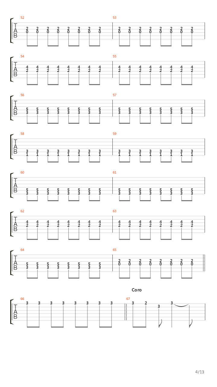 Parasiempre吉他谱